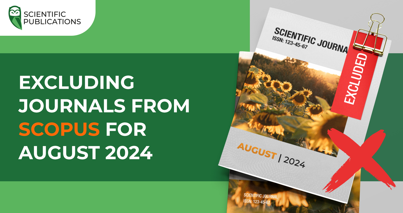 Excluding journals from Scopus for August 2024