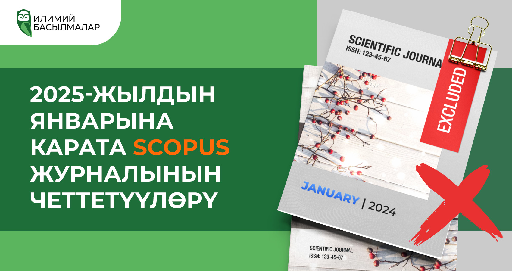 2025-жылдын январына карата Scopus журналынын четтетүүлөрү