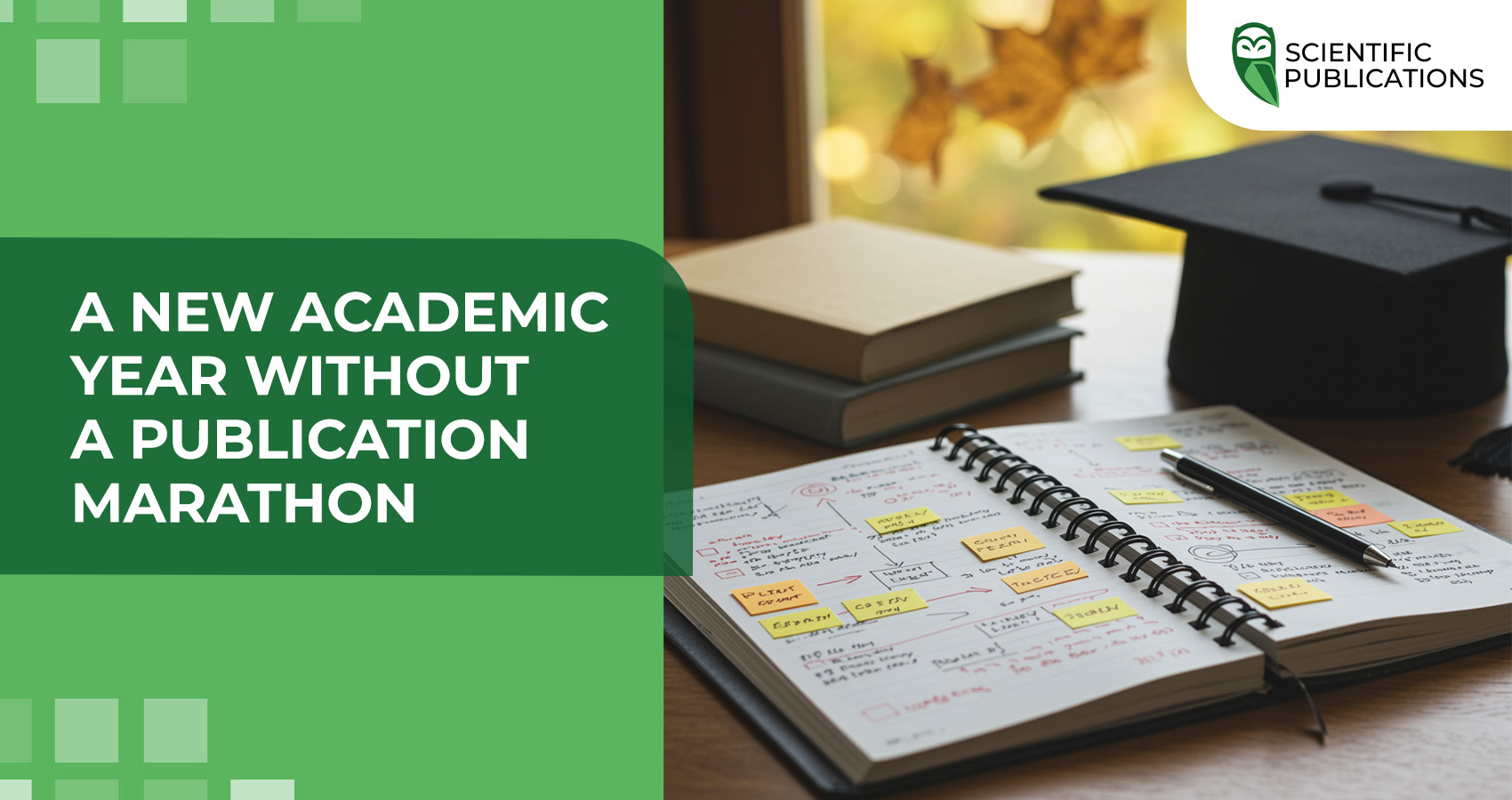 A new academic year without a publication marathon