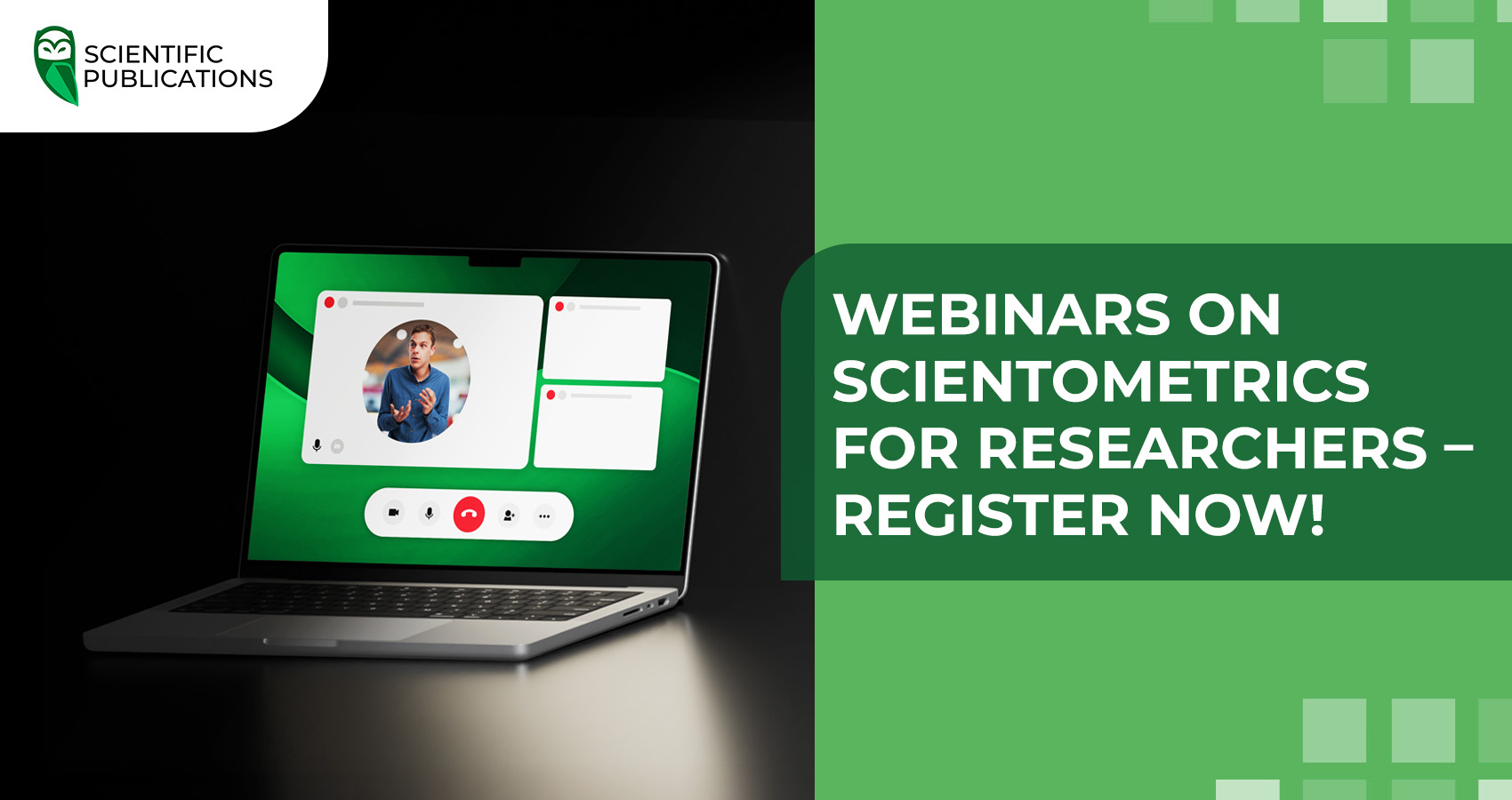 Webinars on scientometrics for researchers – register now!