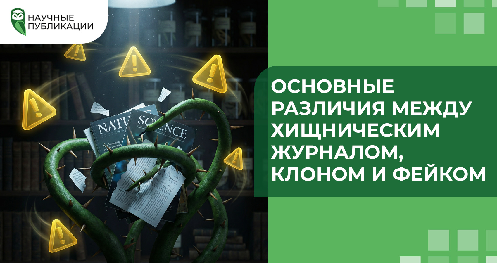 Основные различия между хищническим журналом, клоном и фейком