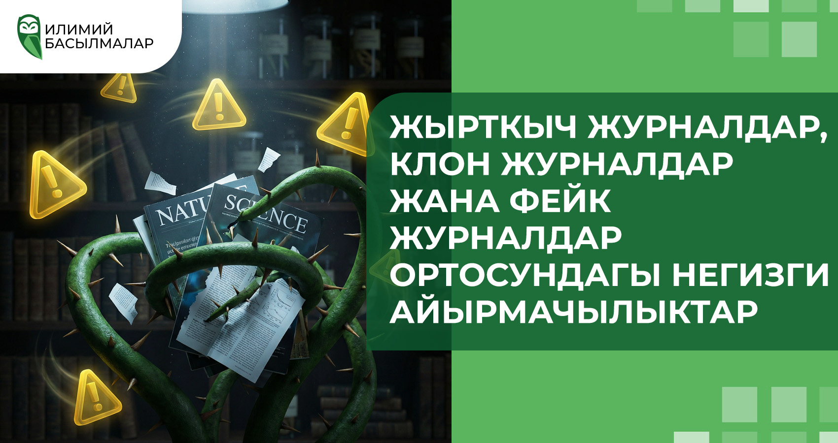 Жырткыч журналдар, клон журналдар жана фейк журналдар ортосундагы негизги айырмачылыктар