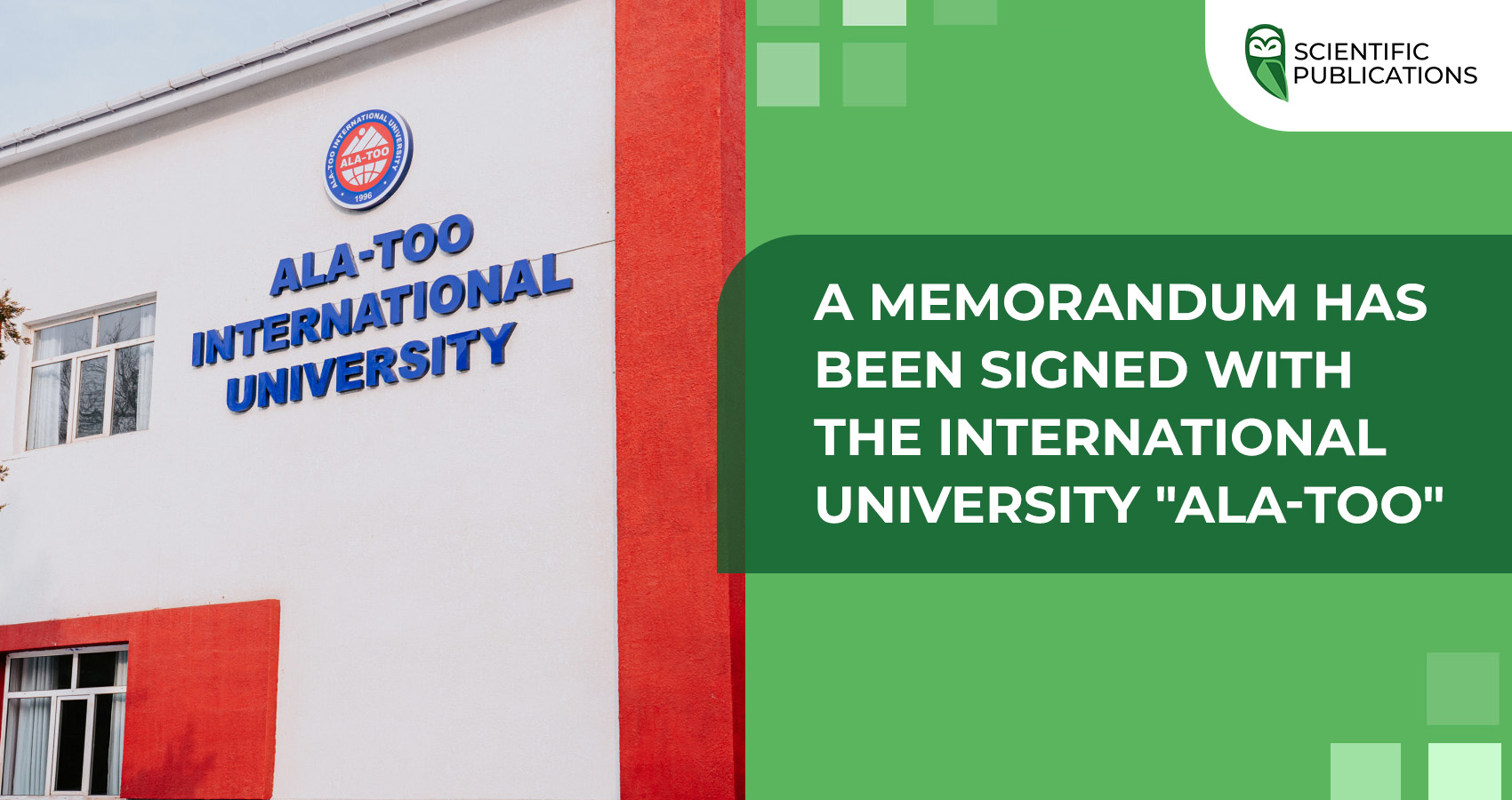 A memorandum has been signed with the International University 