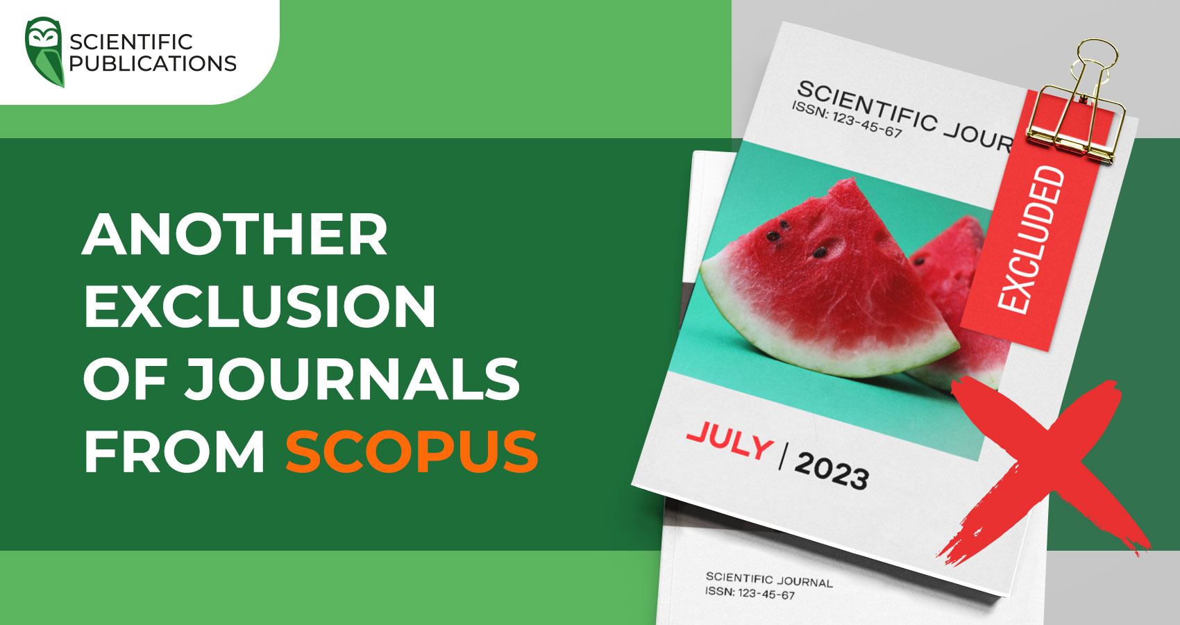 EXCLUSION OF SCOPUS JOURNALS (July 2023)