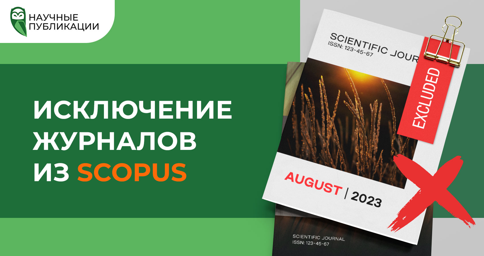 Исключение журналов из БД Scopus за август 2023 года