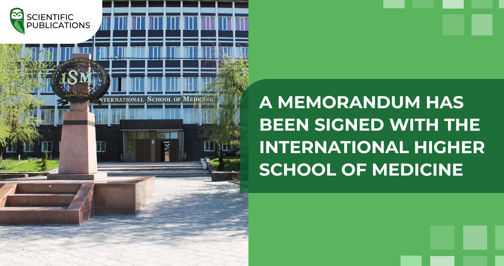 A memorandum has been signed with the International Higher School of Medicine
