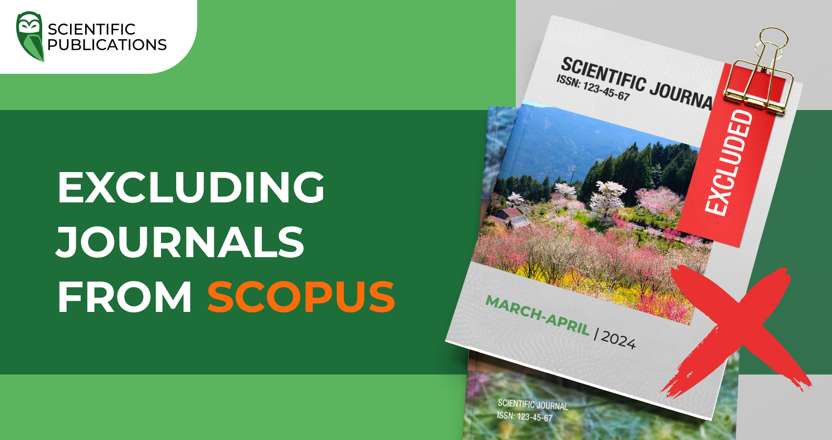 Excluding journals from Scopus for March and April 2024