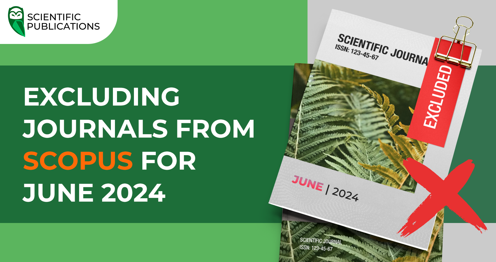 Excluding journals from Scopus for June 2024