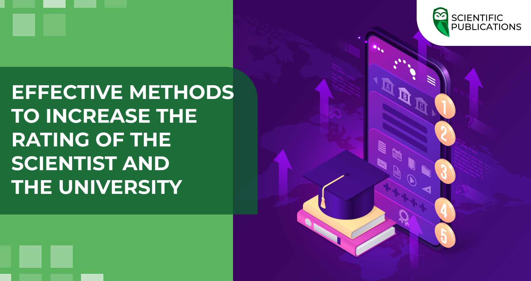 Methods to increase the rating of the scientist and the university