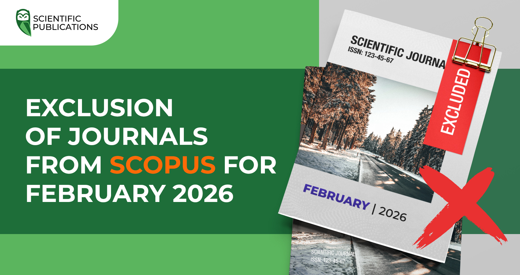 Exclusion of journals from Scopus in February 2026