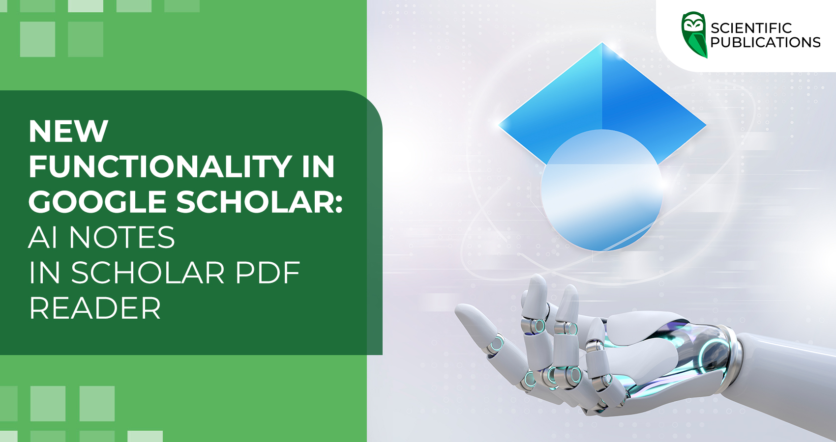 New functionality in Google Scholar: AI outlines in Scholar PDF Reader