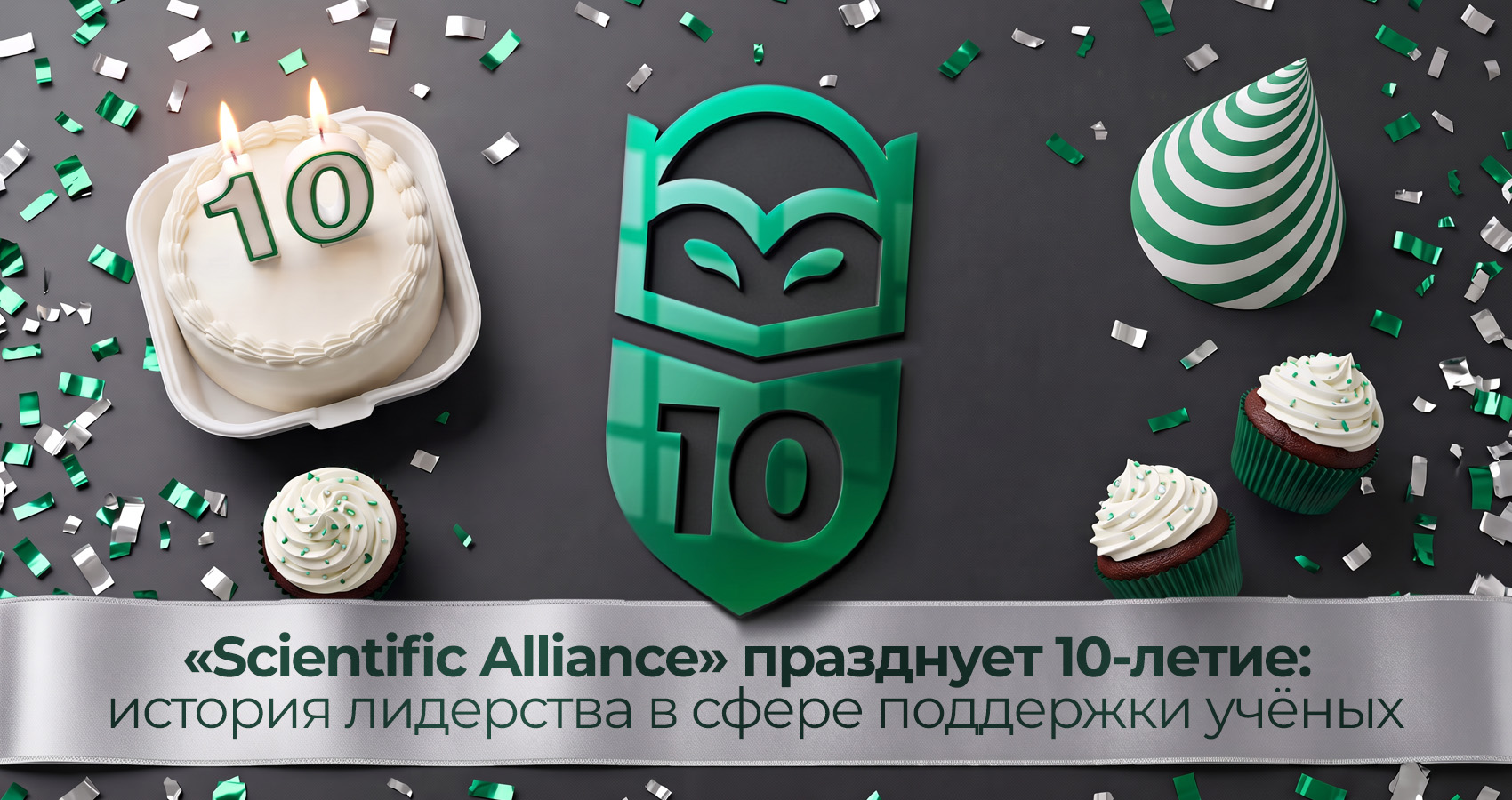 Научный холдинг «Scientific Alliance» отмечает юбилей – 10 лет в сфере экспертной поддержки учёных. Узнайте, какими достижениями мы гордимся больше всего.