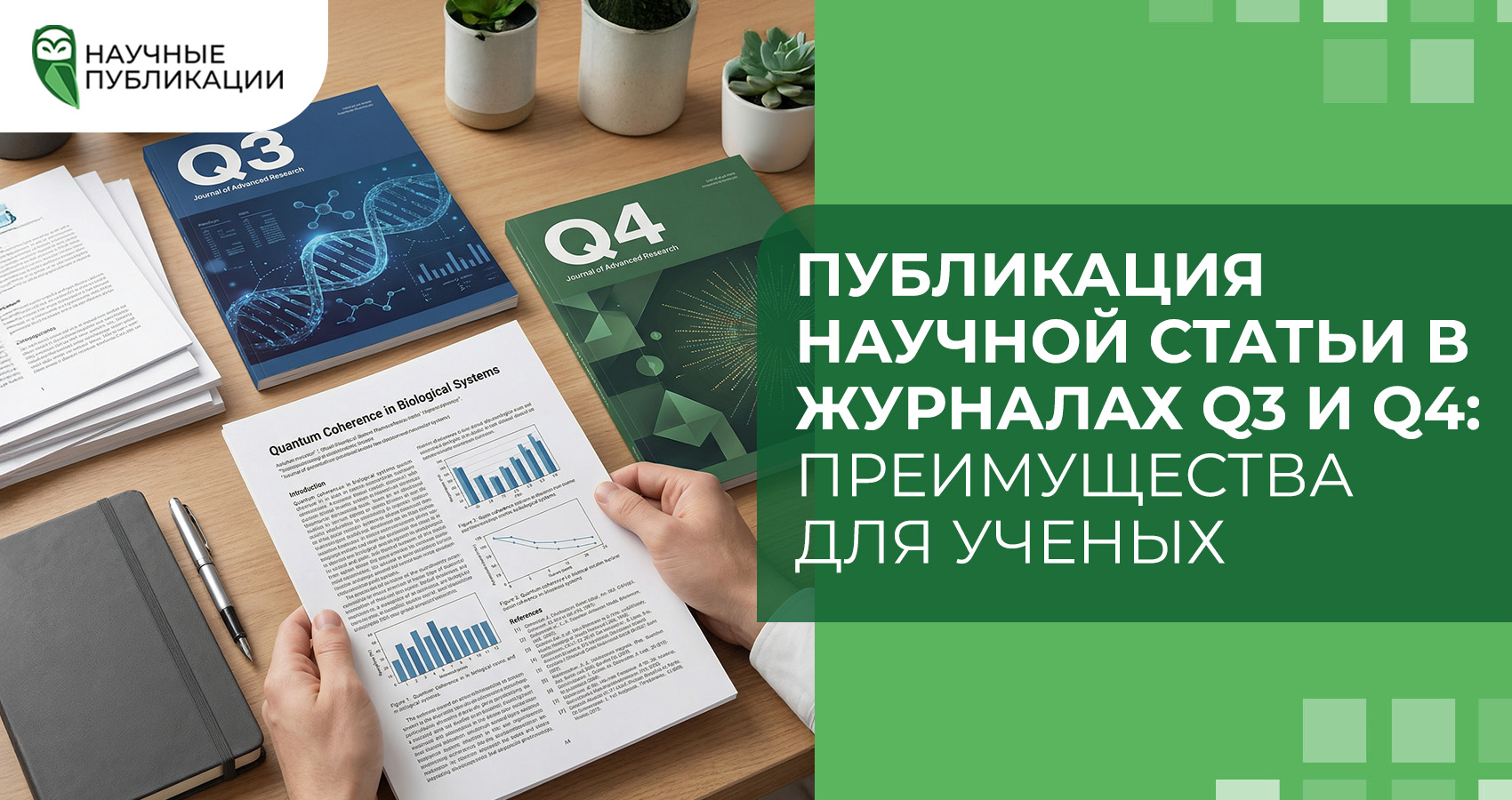 Публикация научной статьи в журналах Q3 и Q4: Преимущества для ученых