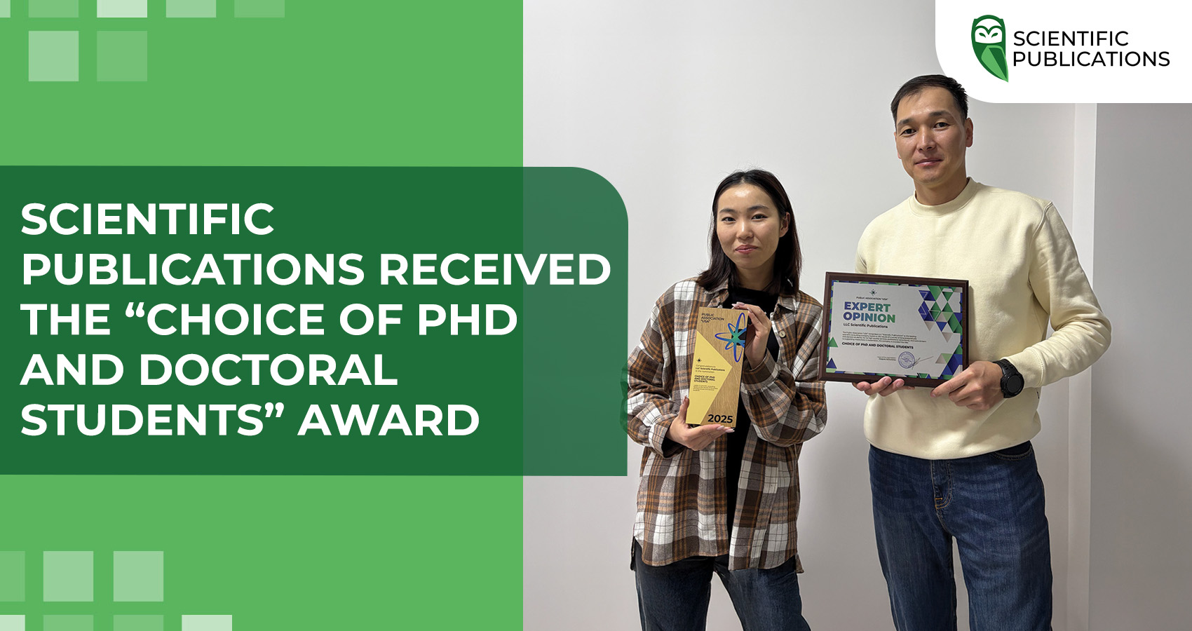 Scientific Publications received the “Choice of PhD and Doctoral Students” award